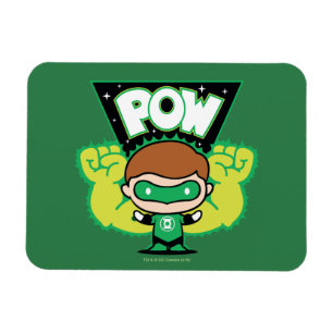 Chibi Grönt Lantern Forming Giant Fists Magnet