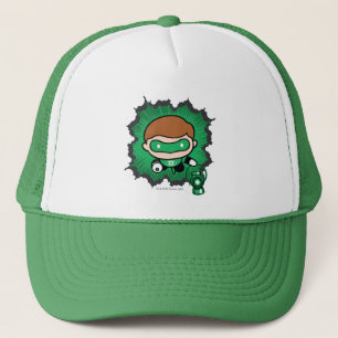 Chibi Grönt Lantern som flyger genom rymden Truckerkeps