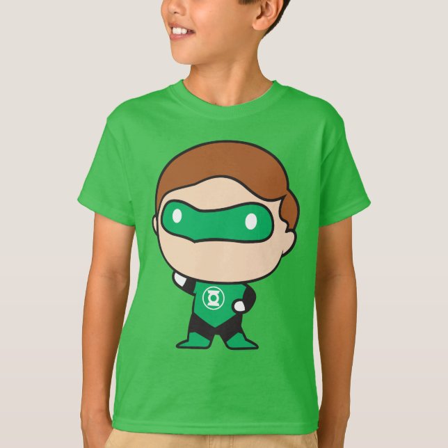 Chibi Grönt Lantern Tee (Framsida)