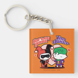 Chibi Harley Quinn & Chibi Joker Hearts