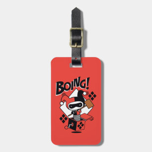 Chibi Harley-Quinn-in-A-box med hammer Bagagebricka