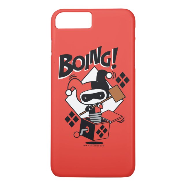 Chibi Harley-Quinn-in-A-box med hammer Case-Mate iPhone Skal (Baksida)