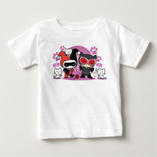 Chibi Harley Quinn och Chibi Catwomen med katter T Shirt