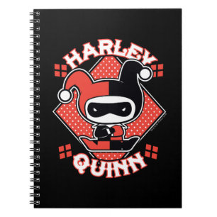 Chibi Harley Quinn Splits Anteckningsbok Med Spiral