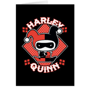 Chibi Harley Quinn Splits Hälsningskort