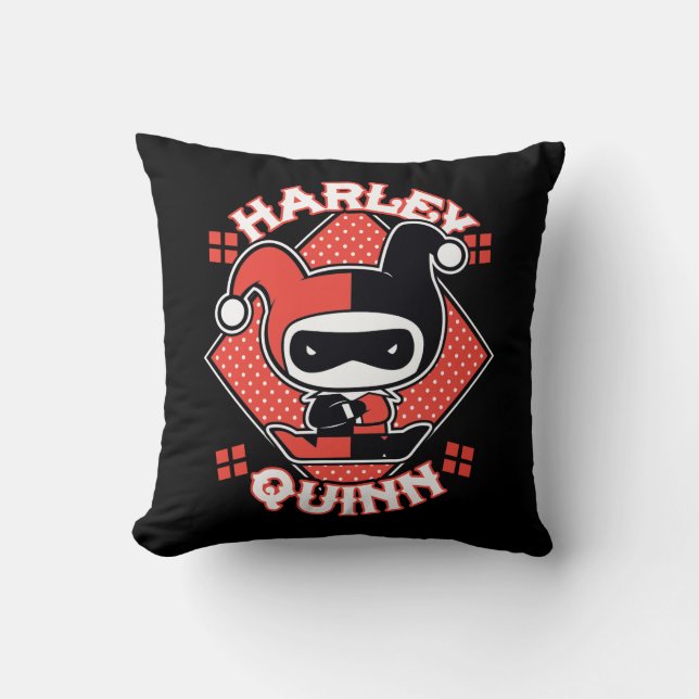 Chibi Harley Quinn Splits Kudde (Framsida)