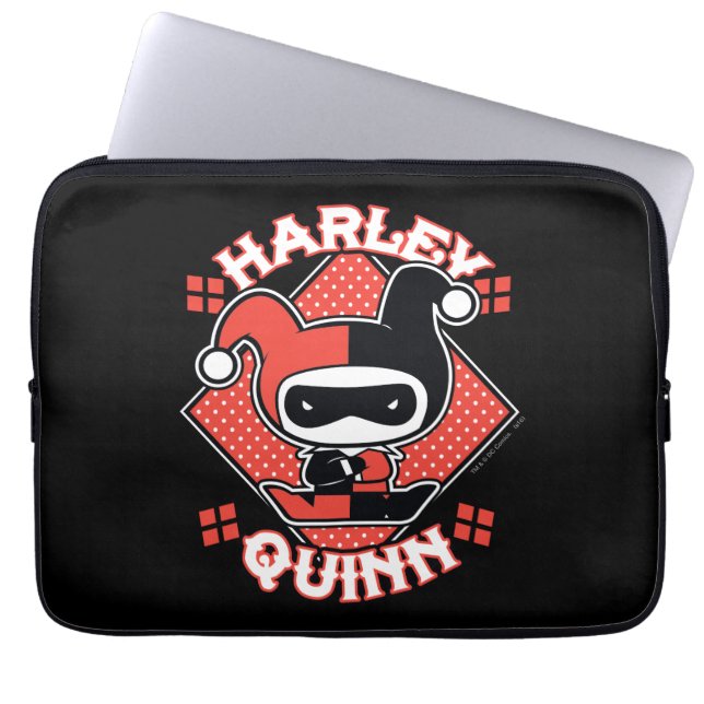 Chibi Harley Quinn Splits Laptop Fodral (Framsidan)