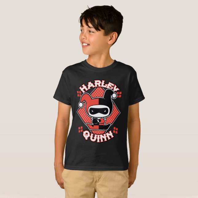 Chibi Harley Quinn Splits Tee Shirt (Hel framsida)