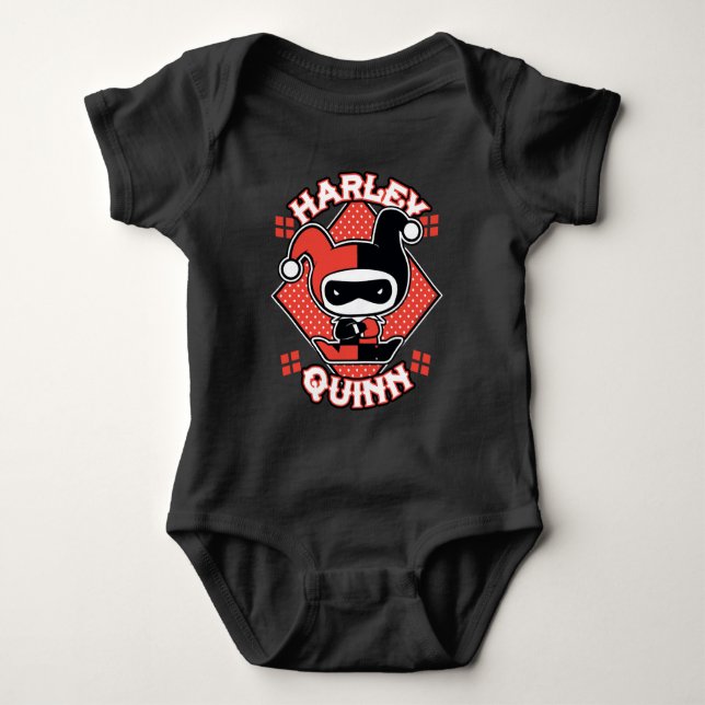 Chibi Harley Quinn Splits Tee Shirt (Framsida)