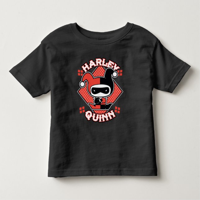 Chibi Harley Quinn Splits Tee Shirt (Framsida)