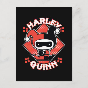 Chibi Harley Quinn Splits Vykort