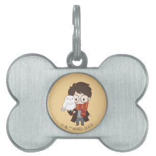 Chibi HARRY POTTER™ & Hedwig ID-bricka Husdjur