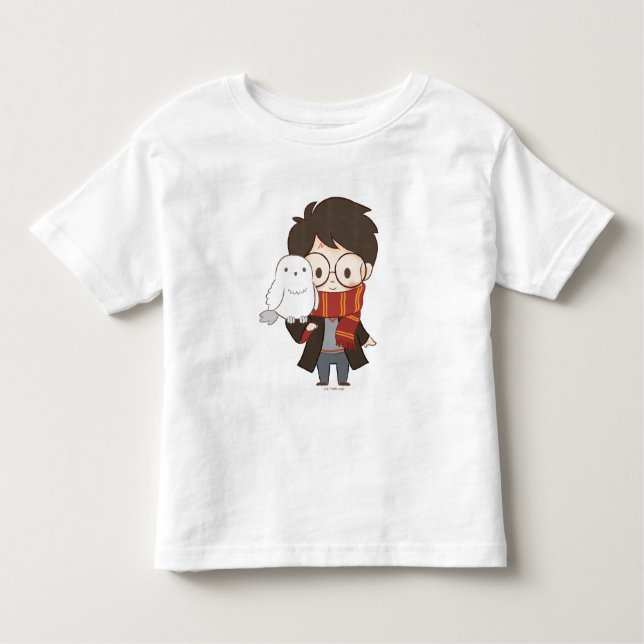 Chibi HARRY POTTER™ & Hedwig T Shirt (Framsida)