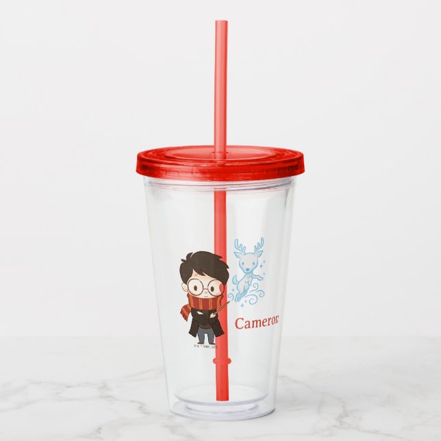 Chibi HARRY POTTER™ Patronus Take Away Mugg (Framsida)