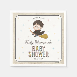 Chibi Harry Potter Trollkarl Bebis Shower Pappersservett