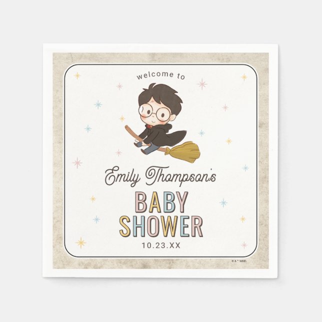 Chibi Harry Potter Wizard Baby Shower Pappersservett (Framsidan)
