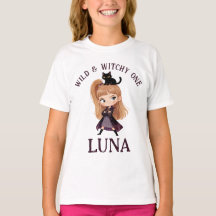 Chibi Häxa Ett 1:a Födelsedagsinbjudan Vattenfärg