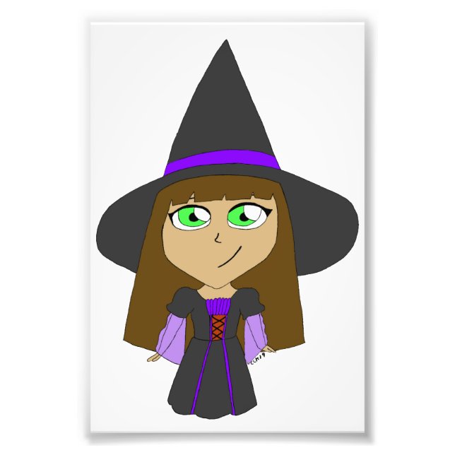 chibi-häxa fototryck (Framsidan)