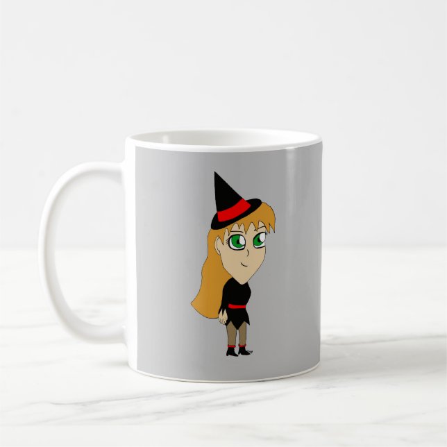 chibi häxa   kaffemugg (Vänster)