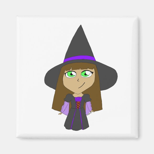 chibi-häxa magnet (Framsidan)
