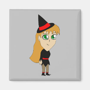 chibi-häxa magnet