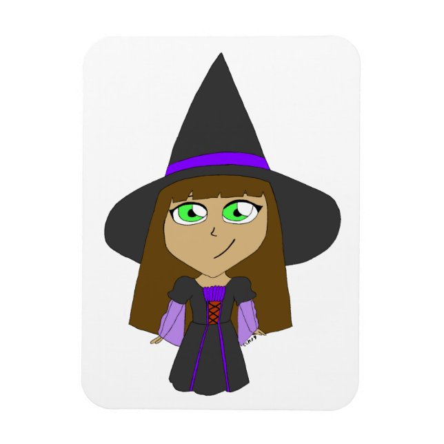 chibi-häxa magnet (Vertikal)