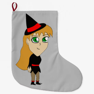 chibi-häxa stor julstrumpa