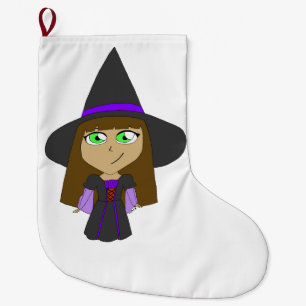 chibi-häxa stor julstrumpa