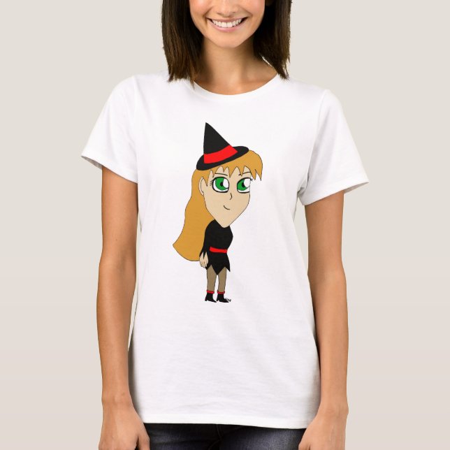 chibi häxa   t shirt (Framsida)