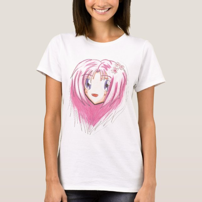Chibi Head Mio T Shirt (Framsida)