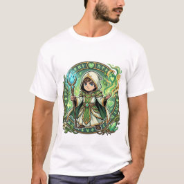 Chibi Healer Cleric Way of the Healer Kanji  T Shirt