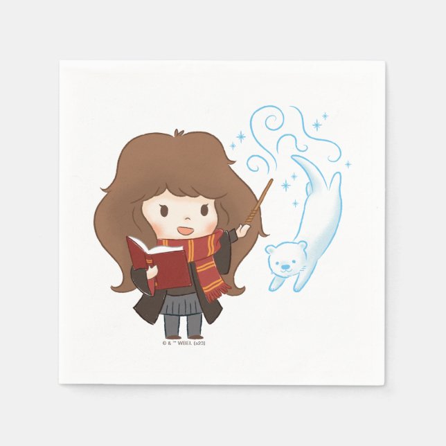 Chibi Hermione Granger Patronus Pappersservett (Framsidan)