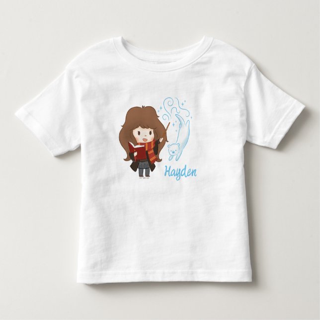 Chibi Hermione Granger Patronus T Shirt (Framsida)