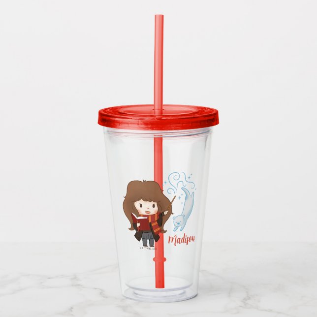 Chibi Hermione Granger Patronus Take Away Mugg (Framsida)