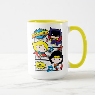 Chibi Heroes Dancing Mugg