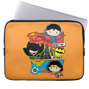 Chibi Heroes Redo för handling! Laptop Sleeve