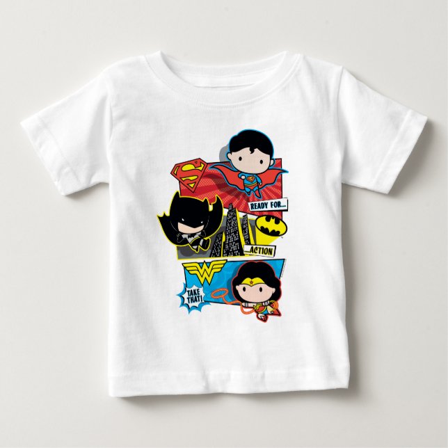 Chibi Heroes Redo för handling! T-shirt (Framsida)