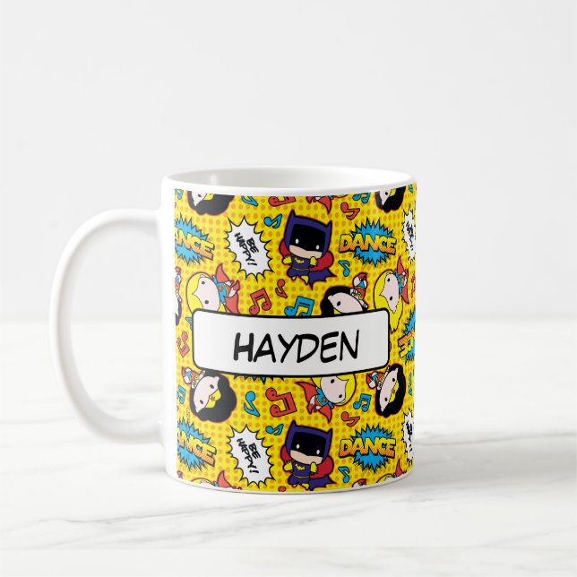 Chibi Heroine Dance Pattern Kaffemugg (Vänster)