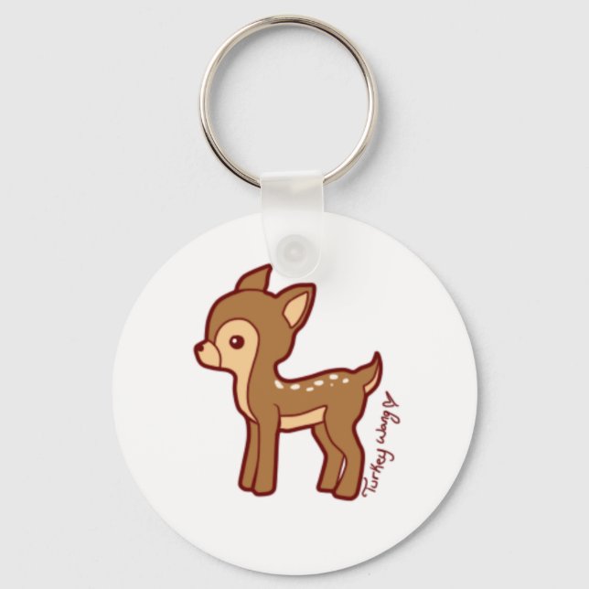 chibi hjort nyckelring (Framsida)
