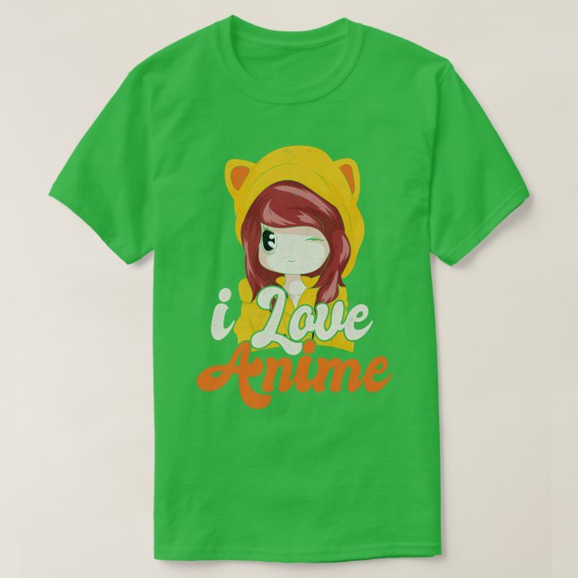 Chibi I Kärlek Anime T Shirt (Design framsida)