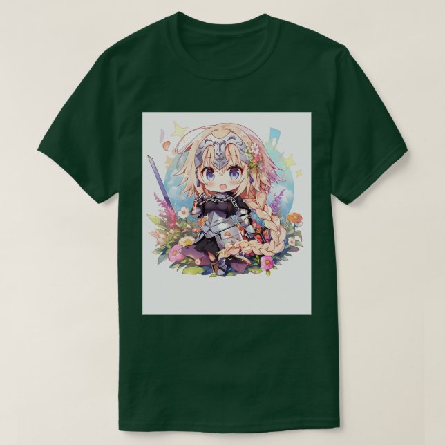 chibi jeanne d arc t shirt (Design framsida)