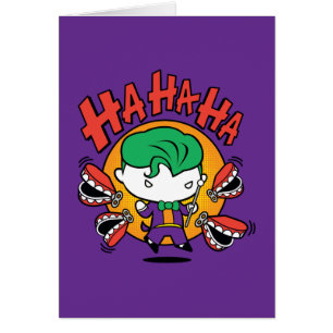 Chibi Joker med Leksak Teeth Hälsningskort