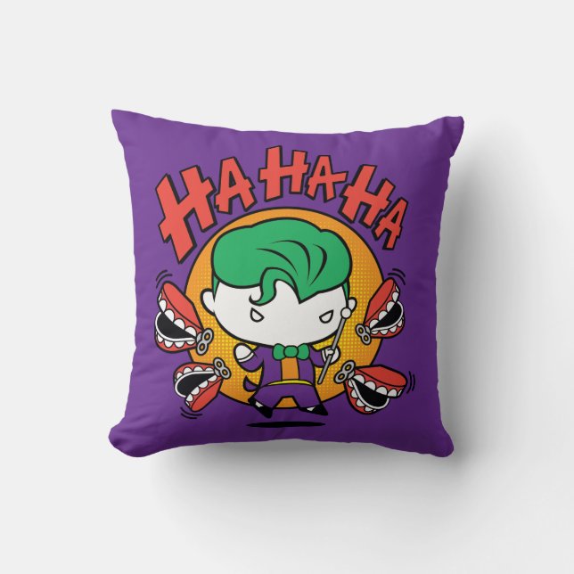 Chibi Joker med Leksak Teeth Kudde (Framsida)