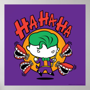 Chibi Joker med Leksak Teeth Poster