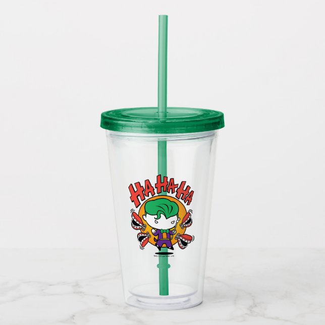 Chibi Joker med Leksak Teeth Take Away Mugg (Framsida)