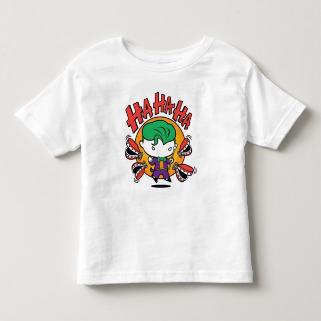 Chibi Joker med Leksak Teeth Tee Shirt (Framsida)