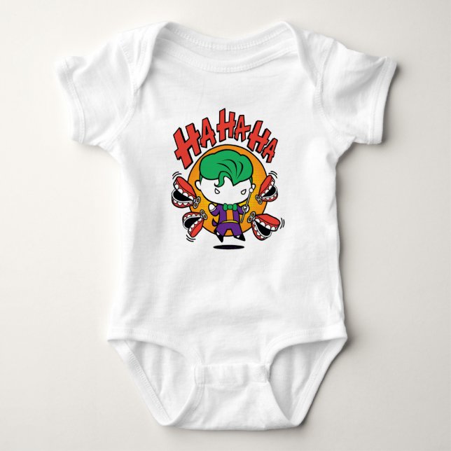 Chibi Joker med Leksak Teeth Tee Shirt (Framsida)