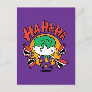 Chibi Joker med Leksak Teeth Vykort