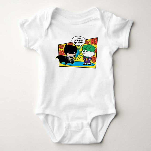 Chibi Joker Skojjar Chibi Batman T-shirt (Framsida)