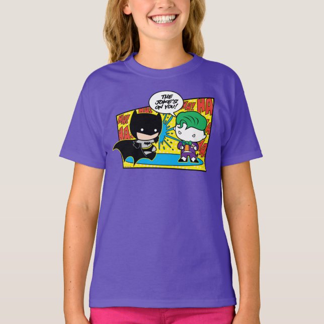 Chibi Joker Skojjar Chibi Batman Tee Shirt (Framsida)